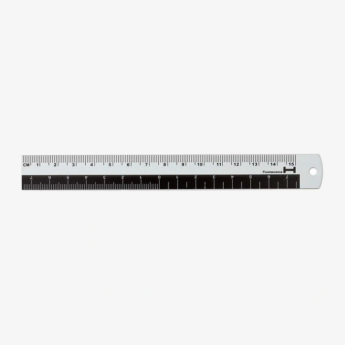 Hightide-Lineal-Aluminium-15cm-Schwarz-Produktansicht-oben