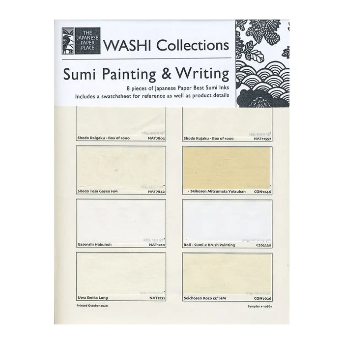 JapanesePaperplace-japanisches-Papier-Auswahl-Washi-Collection-Sumi-Painting_Brush-Writing-Referenzblatt