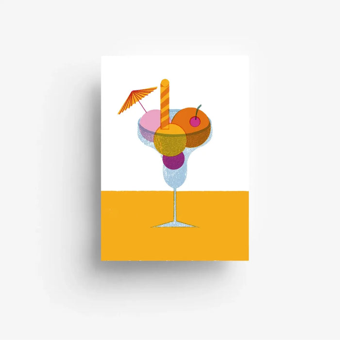 Jung-wie-alt-Postkarte-A6-300grm-Eisbecher-1