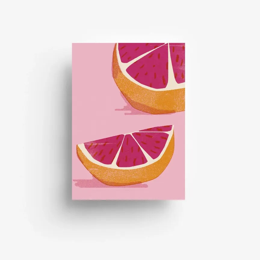 Jung-wie-alt-Postkarte-A6-300grm-Pink-Grapefruit-Produktansicht