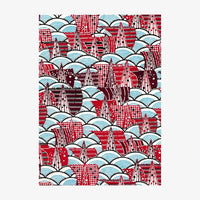 KAtazome-Shi-Bogen-Ausschnitt-Motiv-WellenSegel-blau-rot