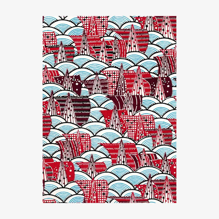 KAtazome-Shi-Bogen-Ausschnitt-Motiv-WellenSegel-blau-rot