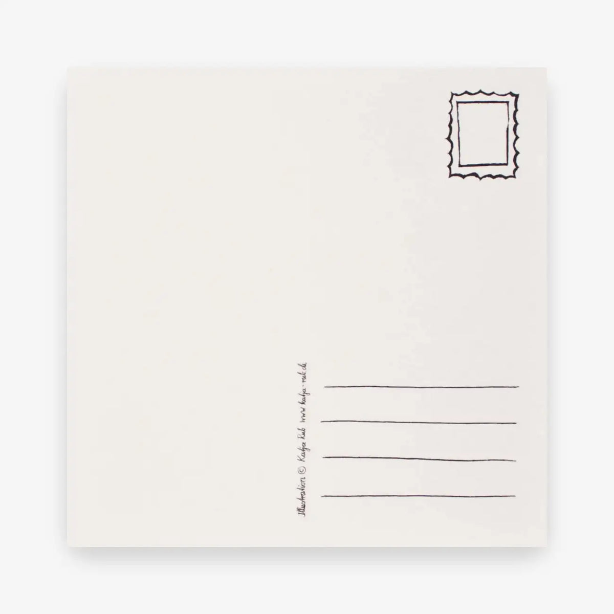 Katja-Rub-Quadratische-Postkarte-14.8x14.8cm-Erdmaenchen-Produktansicht-hinten