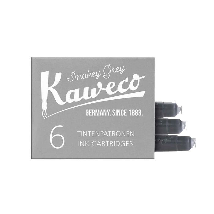 Kaweco_Ink_6-pack_SmoGrey_open_Tintenpatronen