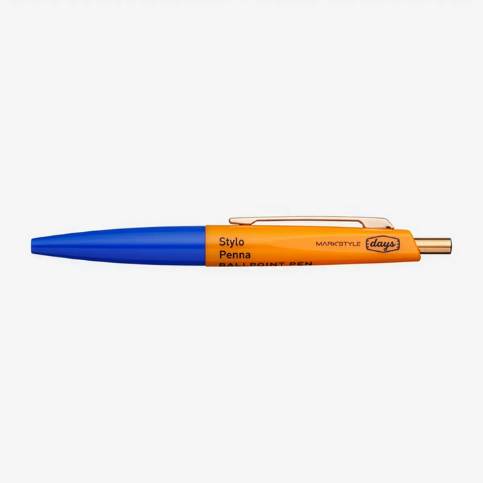 Kugelschreiber-Mini-Ballpoint-Pen-Anterique-DAYS-Blue-Orange-Produktansicht