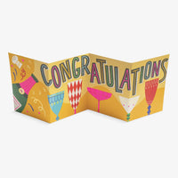 LAgom-Grusskarte-Gratulation-Ziehharmonika-Karte-Ruby-Taylor-Congratulations-aufgeklappt