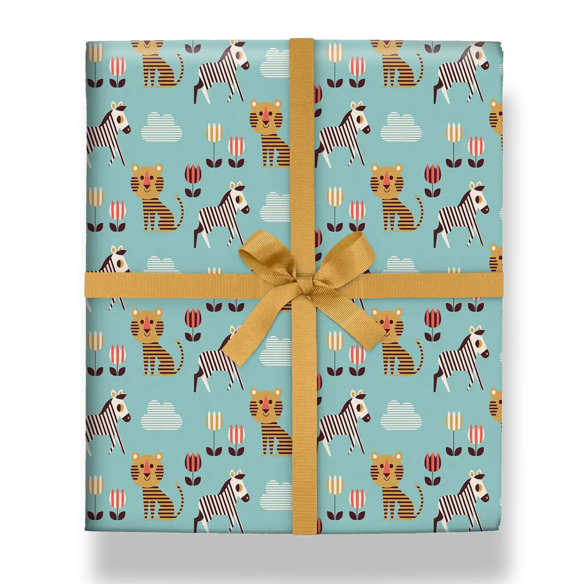Geschenkpapier / Ingela- P - Arrhenius / Tiger & Zebra