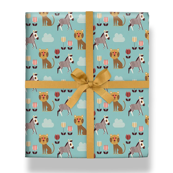 Geschenkpapier / Ingela- P - Arrhenius / Tiger & Zebra