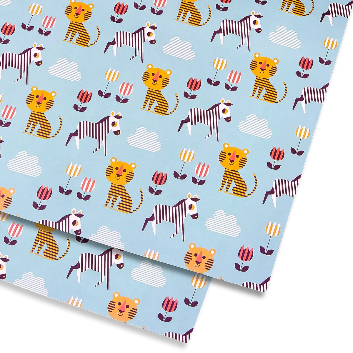 Geschenkpapier / Ingela- P - Arrhenius / Tiger & Zebra