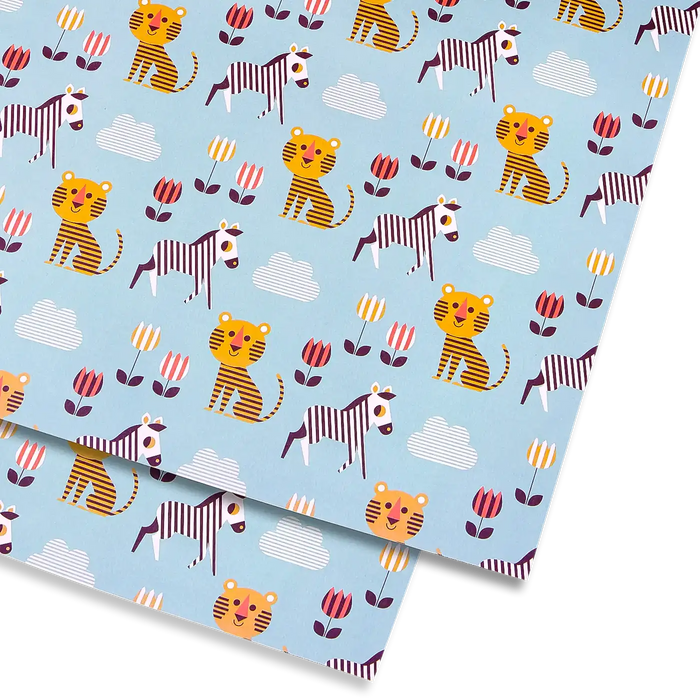 Geschenkpapier / Ingela- P - Arrhenius / Tiger & Zebra