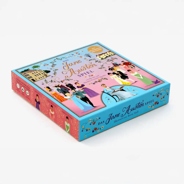 LAurence-KIing-verlag-Das-Jane-Austen-Spiel-Ein-brandneues-Brettspiel-Box-Produktansicht-vorn-2