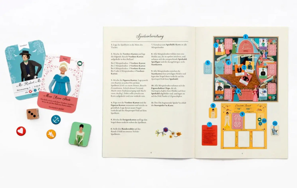 LAurence-KIing-verlag-Das-Jane-Austen-Spiel-Ein-brandneues-Brettspiel-mit-inhalt-und-Spielanleitung-2