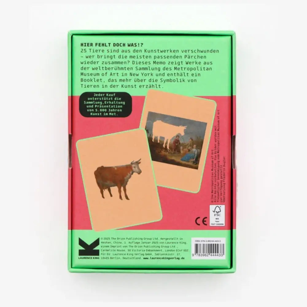 LAurence-KIing-verlag-Tiere-aus-Meisterwerken-Ein-Kunst-Memo-Verpackung-Produktansich-Box-von-unten