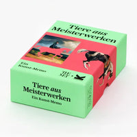 LAurence-KIing-verlag-Tiere-aus-Meisterwerken-Ein-Kunst-Memo-Verpackung-Produktansich-Box-von-Oben-seitlich
