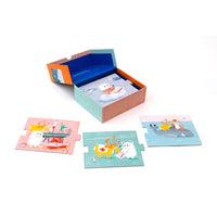 LAurence-King-Verlag-Puzzle-DieAbenteuer-Box-VErpackung-Box-cover-geöffnet+inhalt-puzzleteile-1