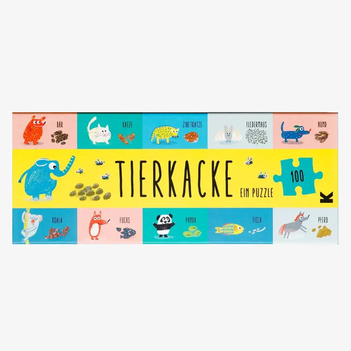 Puzzle für Kinder / Tierkacke / 100 Teile / ab 4 Jahren