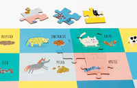Puzzle für Kinder / Tierkacke / 100 Teile / ab 4 Jahren