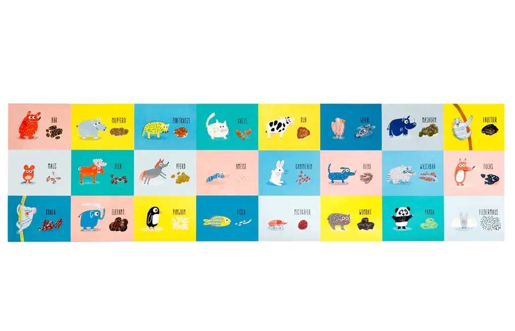 Puzzle für Kinder / Tierkacke / 100 Teile / ab 4 Jahren