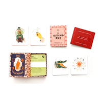 Laurence-King-Verlag-DieGluecksbox-Kartensoiel-Selbstfuersorge-Verpackung-Box-geöffnet+KArten2