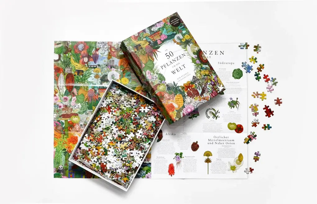 Laurence King Verlag | In 50 Pflanzen um die Welt | 1000 Teile Puzzle