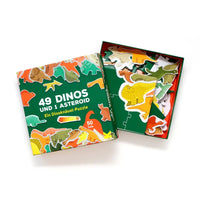 Puzzle für Kinder / 49 Dinos und 1 Asteroid / Ein Dinoknäuel-Puzzle / 50 Teile / ab 6Jahren
