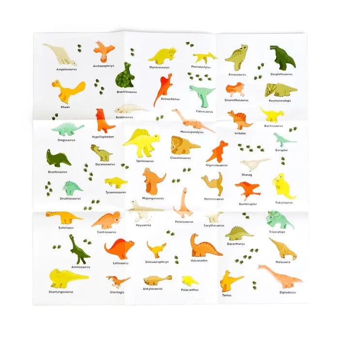 Puzzle für Kinder / 49 Dinos und 1 Asteroid / Ein Dinoknäuel-Puzzle / 50 Teile / ab 6Jahren