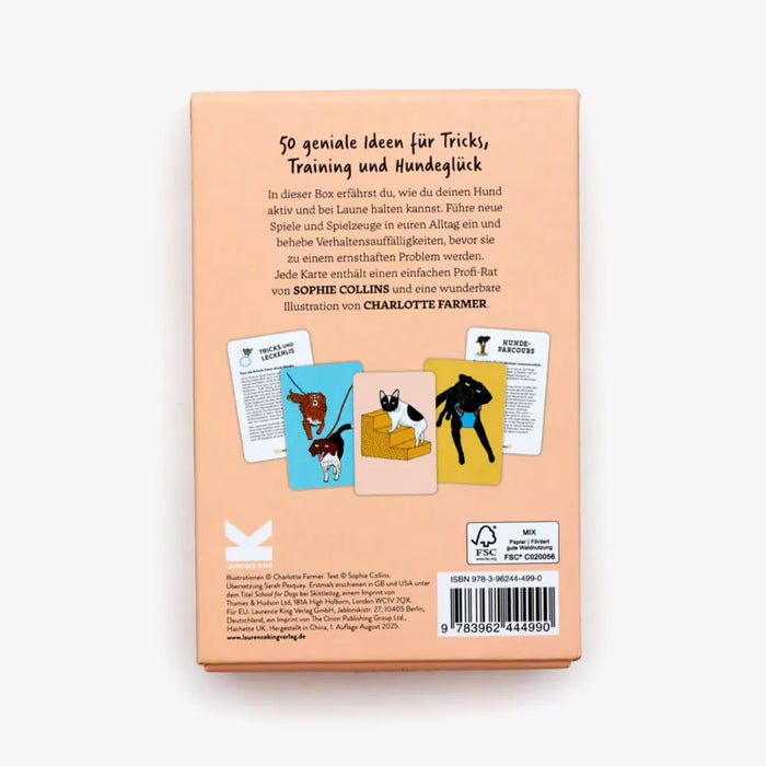Lernkarten-Laurence-King-Verlag-Hundeschule-50-Karten-mit-Spielen-Trainingstipps-Verpackung-cover-von-hinten