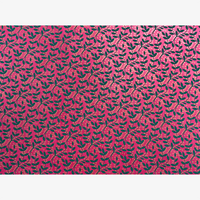 Lokta-Papier-Bogen-Motiv-Ranken-und-Beeren-Farbe24-magenta-malachite-gold-ganzer-Bogen