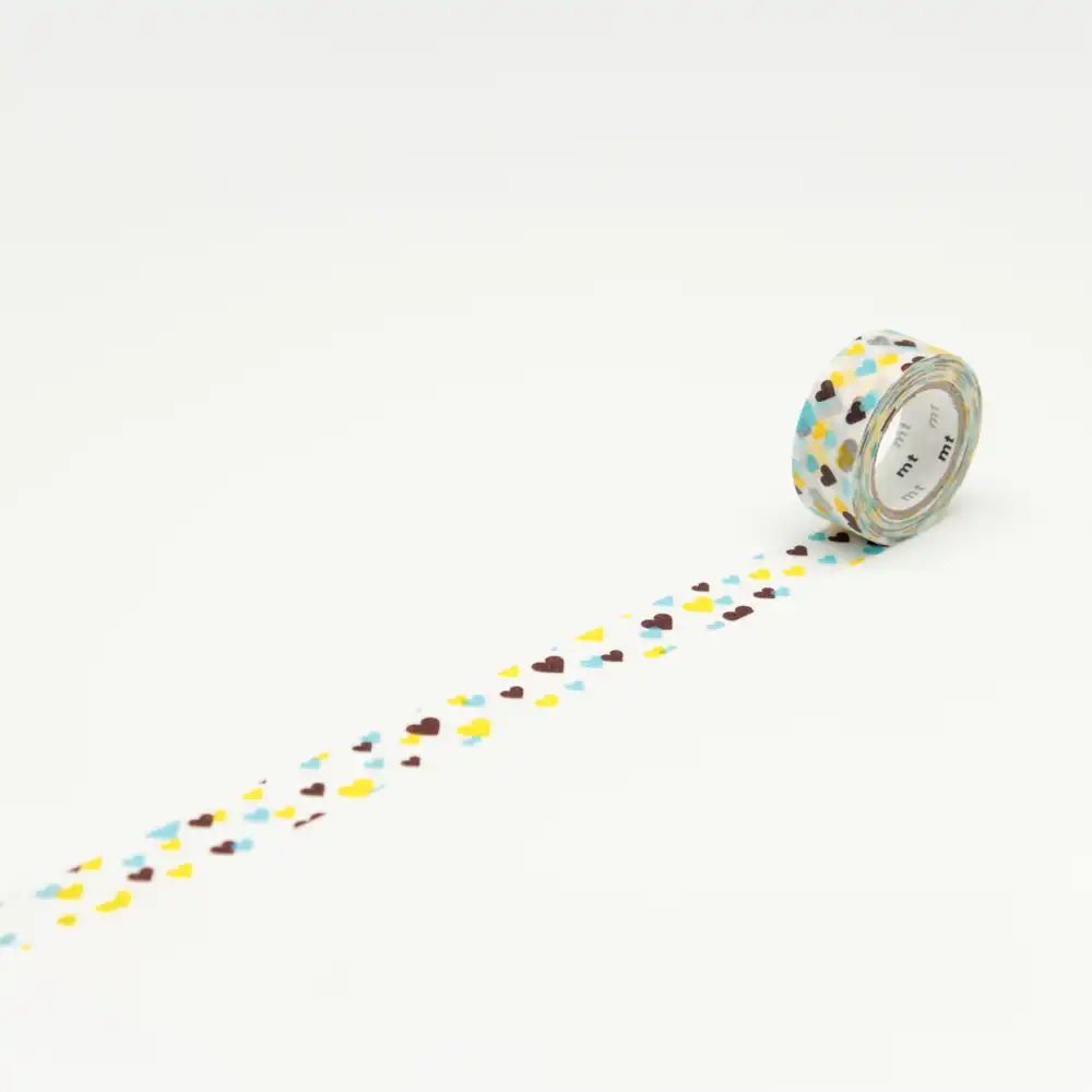 MAsking-Tapes-MT-Kid-Washi-Tape-Motif-heart-Klebeband-abgerollt