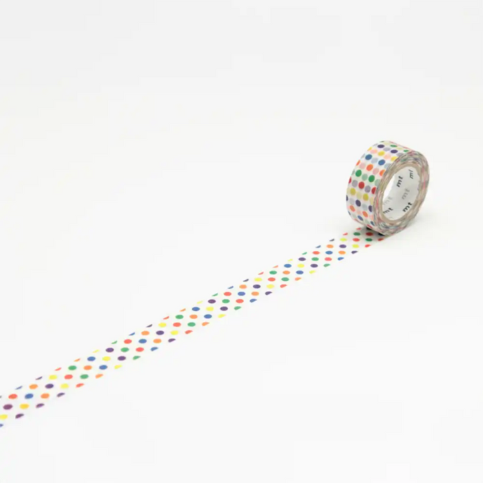 MAsking-Tapes-MT-Kid-Washi-Tape-colorful-dots-Klebeband-abgerollt