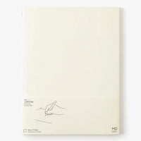 MD-Notebook-Notizbuch-A4-176-Seiten-blank-minimalistisch-Fadenheftung-MD-Paper-Cover-mit-Banderolle-Vorderansicht