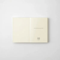 MD-Notebook-Notizbuch-A7-176-Seiten-blank-minimalistisch-Fadenheftung-MD-Paper-Aufgeschlagen-titelseite