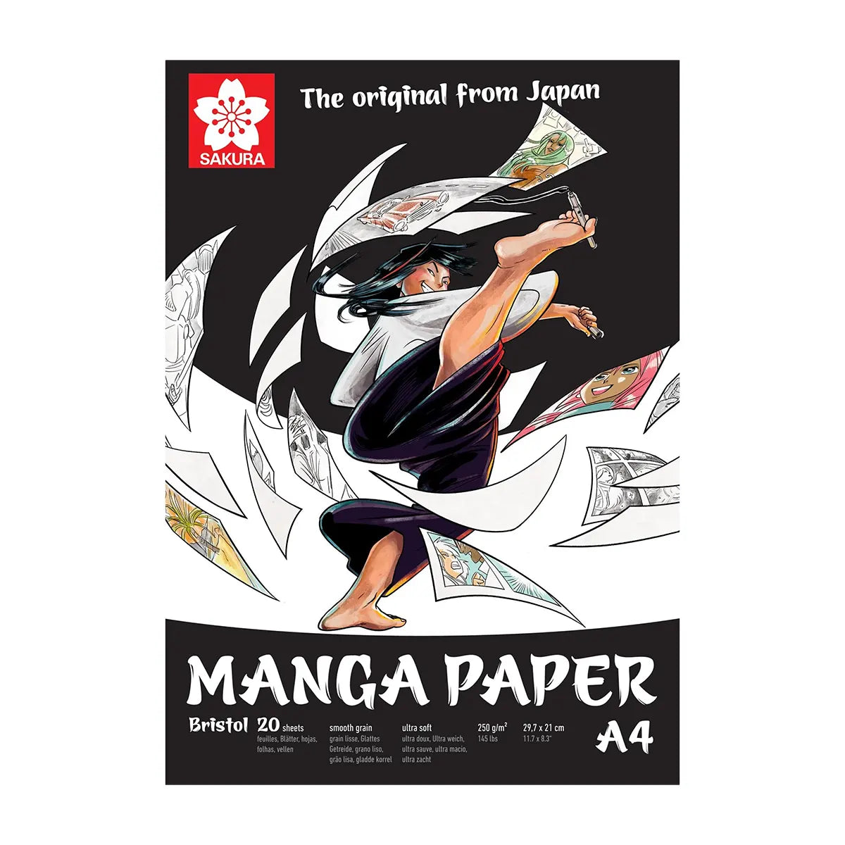 Sakura | Manga Papier | Block | A4 | 250g | 20 Blatt