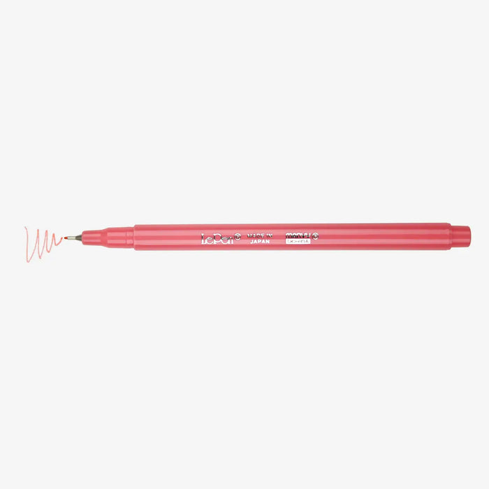Marvi-Uchida-Le-Pen-Fineliner-water-based-no35-Coral-Pink-Stift-ohne-Kappe-mit-Strich