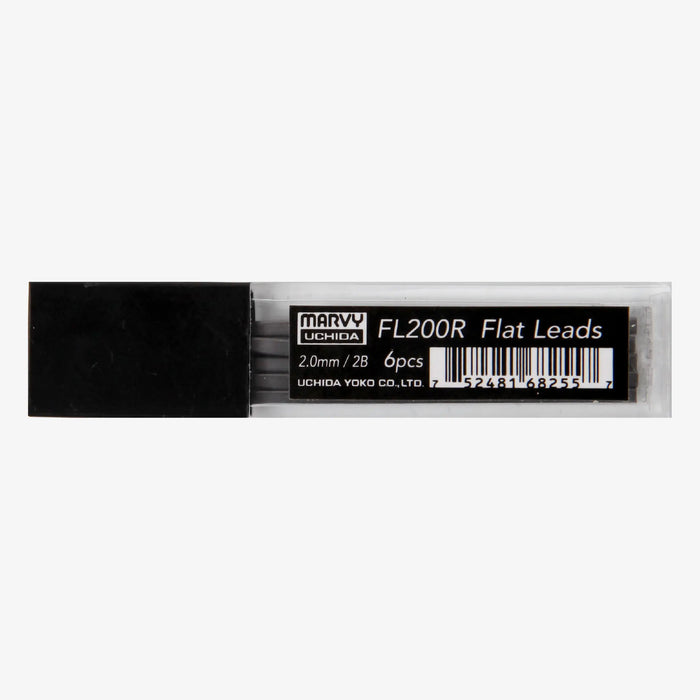 Marvi-uchida-sketch-it-Mine-6-stueck-Mechanical-Penciel-flat-lead-2mm-refill-Produktansicht--in-Verpackung