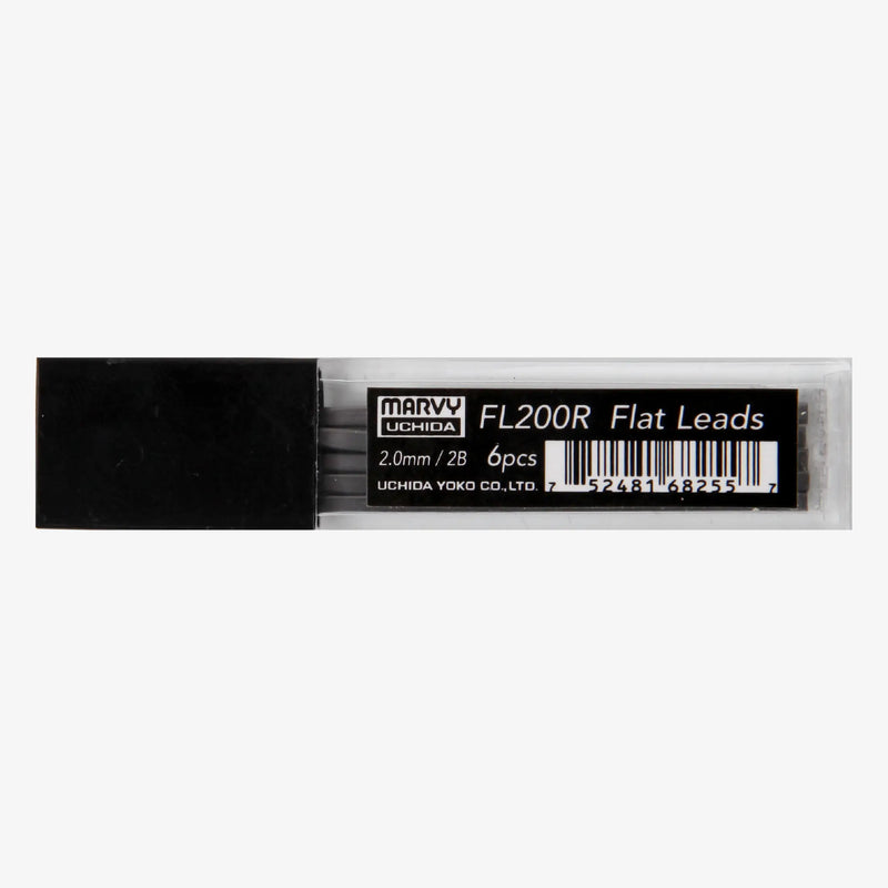 Marvi-uchida-sketch-it-Mine-6-stueck-Mechanical-Penciel-flat-lead-2mm-refill-Produktansicht--in-Verpackung