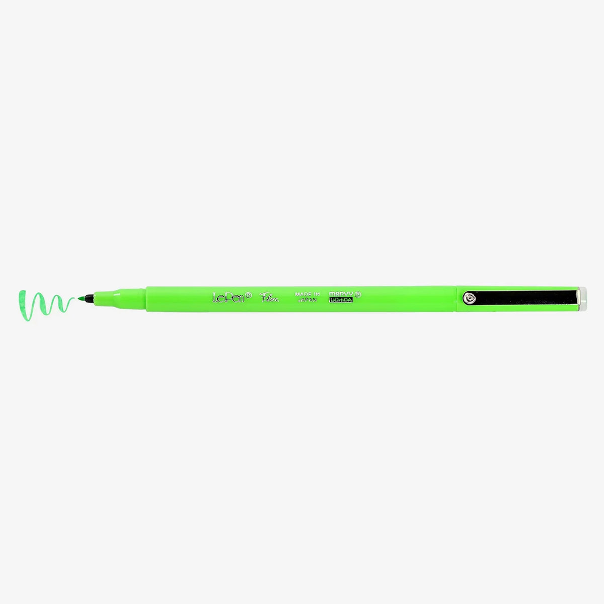 Marvy-Uchida-LePen-Pinselstift-Brush-Pen-F4-Fluorescent-Green-4800-F4-stift-mit-Strichansicht