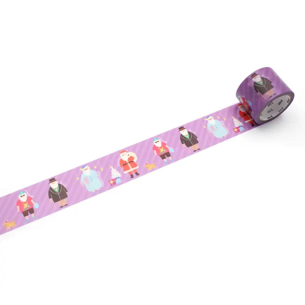 Masking-Tape-Christmas-dress-up-santa-Klebeband-aufgerollt