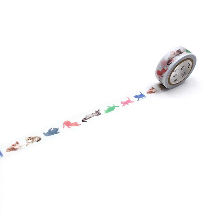 Masking-Tape-MT-EX-Washi-Tape-kitten-Klebeband-abgerollt