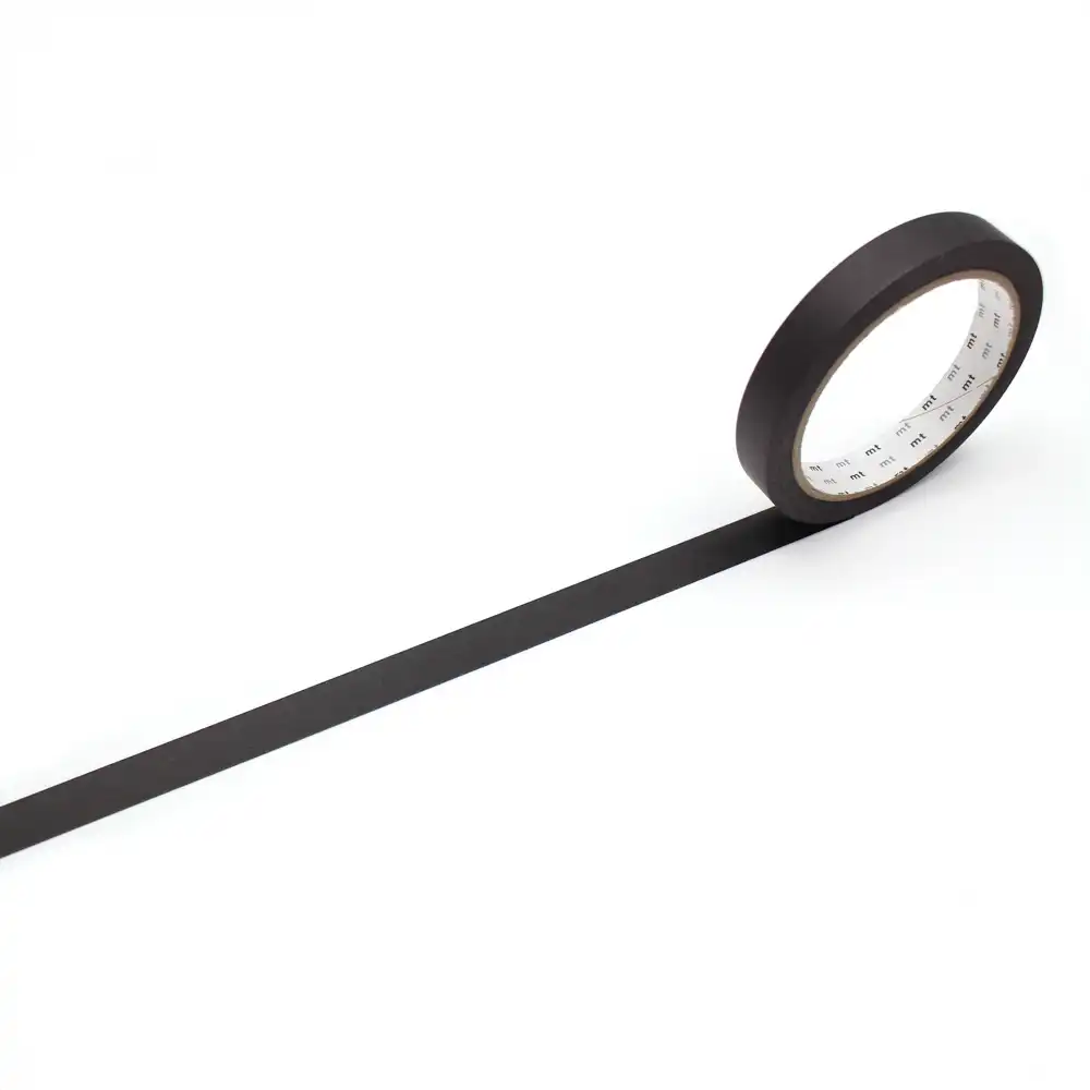 Masking-Tape-MT-Wrapping-Large-Core-Tape-Matte-black-Klebeband-30m-abgerollt