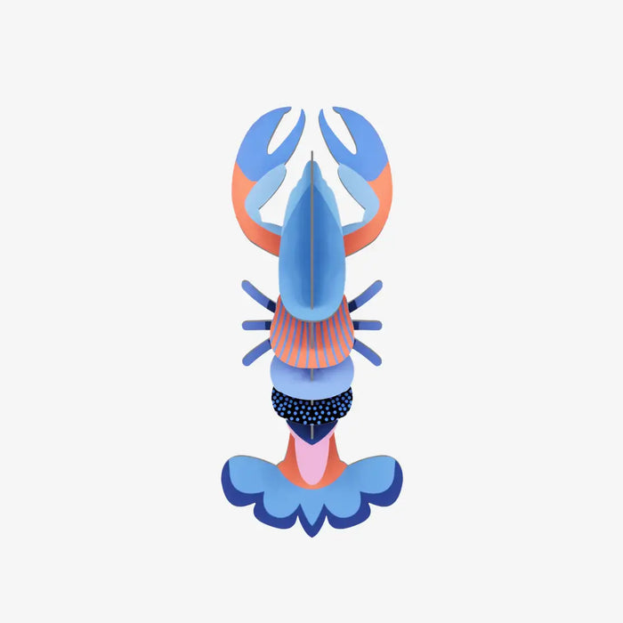 Mini-Lobster-Papier-3d-object-aufgebaut