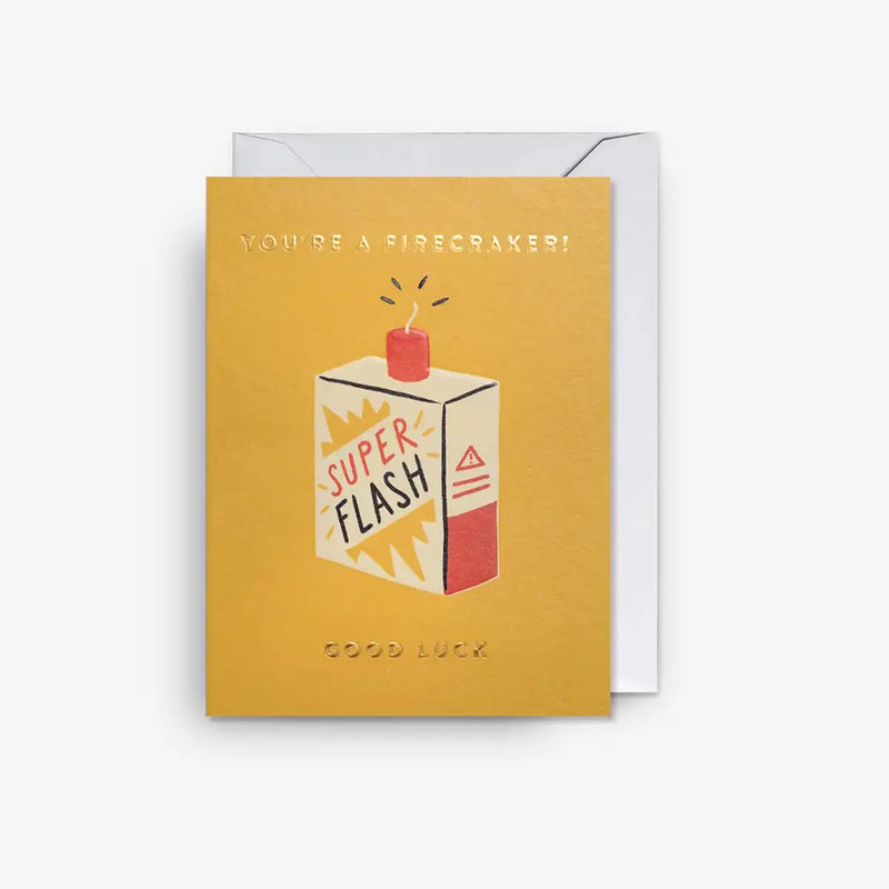 Minikarte-Karte-mit-Umschlag-Glueck-Ruby-Taylor-You_re-a-Firecracker_-Mini-Good-Luck