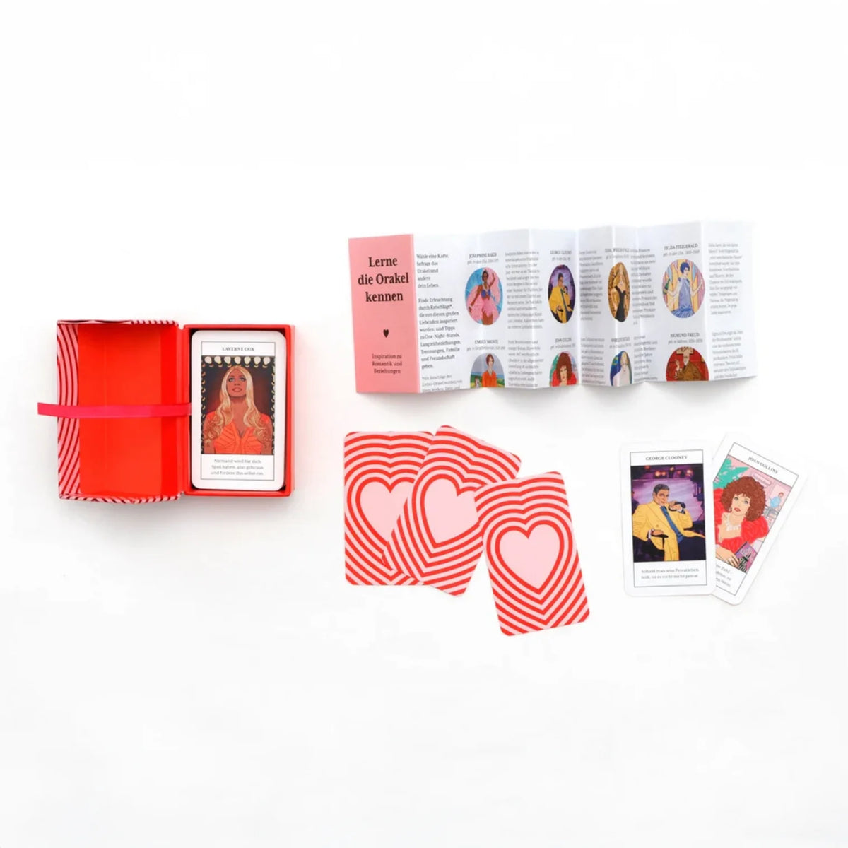 Minispiel-Liebesorakel-Affirmationskarten-Verpackung-Box-geoeffnet-mit-KArten-und-Anleitung-3
