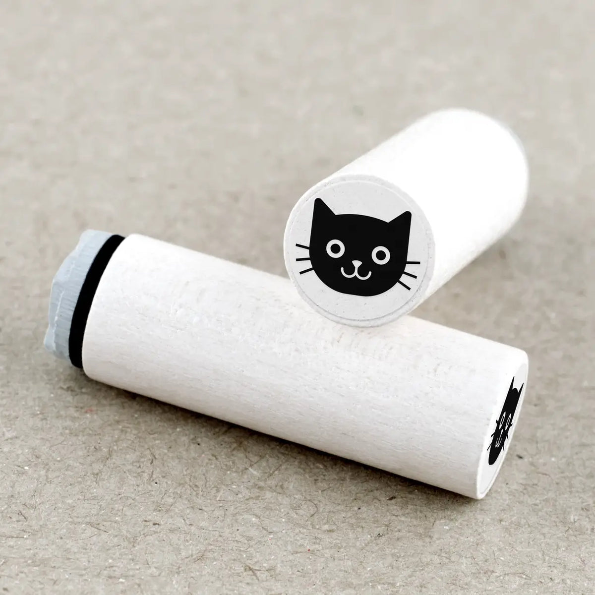 Ministempel Schwarze Katze