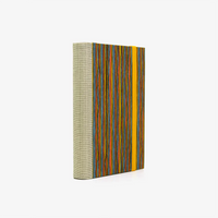 Notizbuch-blanko-9x14cm-224seiten-cover-mit-chiyogami-Motiv-strokes-orange-seitlich-hinten