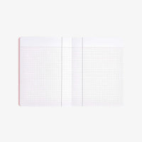 Notizbuch-liniert-128Seiten-14_5x19cm-Redfries-Notizbuch-Wolken-Innenansicht-KArierte-Seite-1