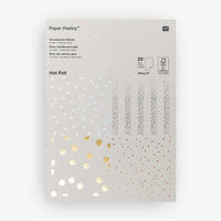 Paper-Poetry-Graukarton-Block-Hot-Foil-20-Blatt-250grm-Format-A4-Cover-Block