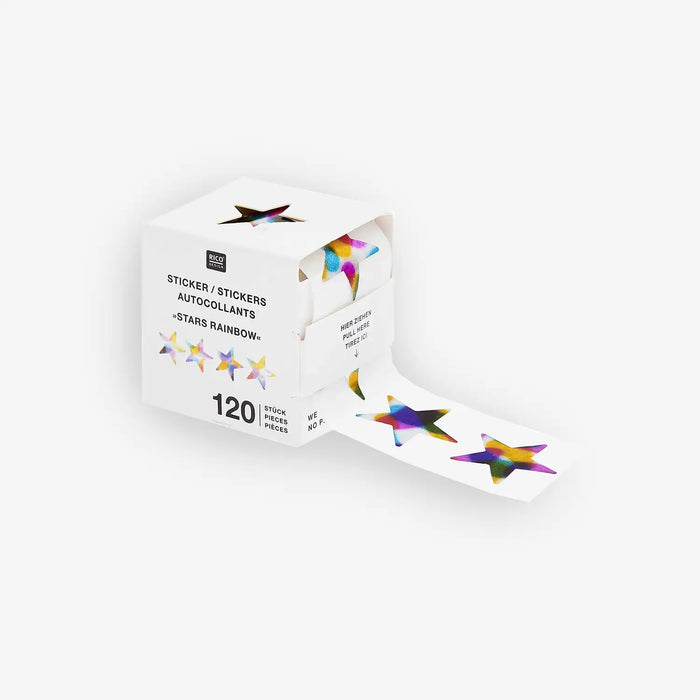 Paper-Poetry-Mini--Sticker-Sterne-Rainbow-auf-der-Rolle-120-Sticker-Produktansicht