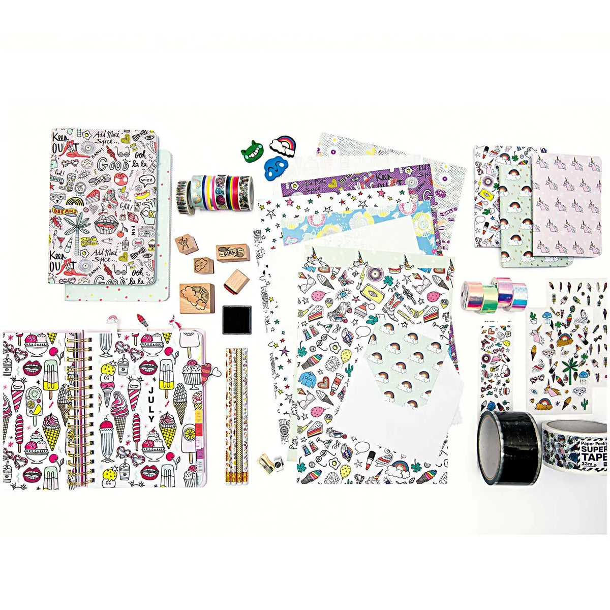 Paper-Poetry-Tape-Regenbogen-irisierend-15mm-10m-HotFoil-Ricodesign_Washitape-Beispielbild