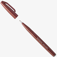 Pentel-Sign-Pen-Brush-SES15C-E_brown-Stift-offen-mit-kappe